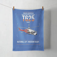 Thumbnail for Turkish Aerospace T625 Gökbey design on blue towel