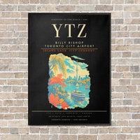 Thumbnail for Billy Bishop Toronto City Airport YTZ - Canvas Framed - Black