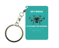 Thumbnail for Inspired Flight IF1200A Key Chain design on turquoise key chain