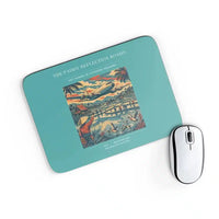 Thumbnail for VINTAGE G4497 - The Paddy Reflection Roads - Designed Mouse Pads design on turquoise rectangle