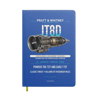 Thumbnail for JT8D design on blue notebook