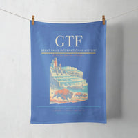 Thumbnail for Great Falls International Airport (GTF) design on blue towel