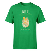 Thumbnail for Brussels Airport (BRU) T-Shirt single-side front print in Green | brussels-bru-airport-double-side-t-shirt