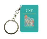 Thumbnail for Tancredo Neves International Airport CNF — Belo Horizonte Key Chain design on turquoise key chain