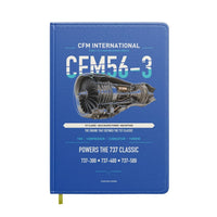 Thumbnail for CFM56-3 design on blue notebook