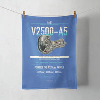 Thumbnail for V2500-A5 design on blue towel