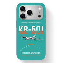 Thumbnail for KB-50J Superfortress design on turquoise magsafe iphone case, for iPhone 17 Pro