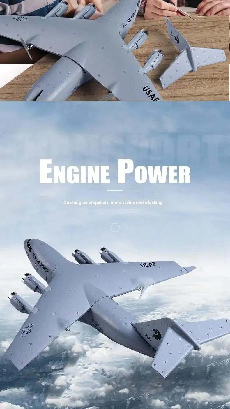 Rc Plane C-17 Military Transport Aircraft Fixed Wing Remote Control Glider 2.4g Remote Control Epp - view 17