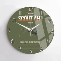 Thumbnail for Westland Scout AH1 design on green army no frame wall clock