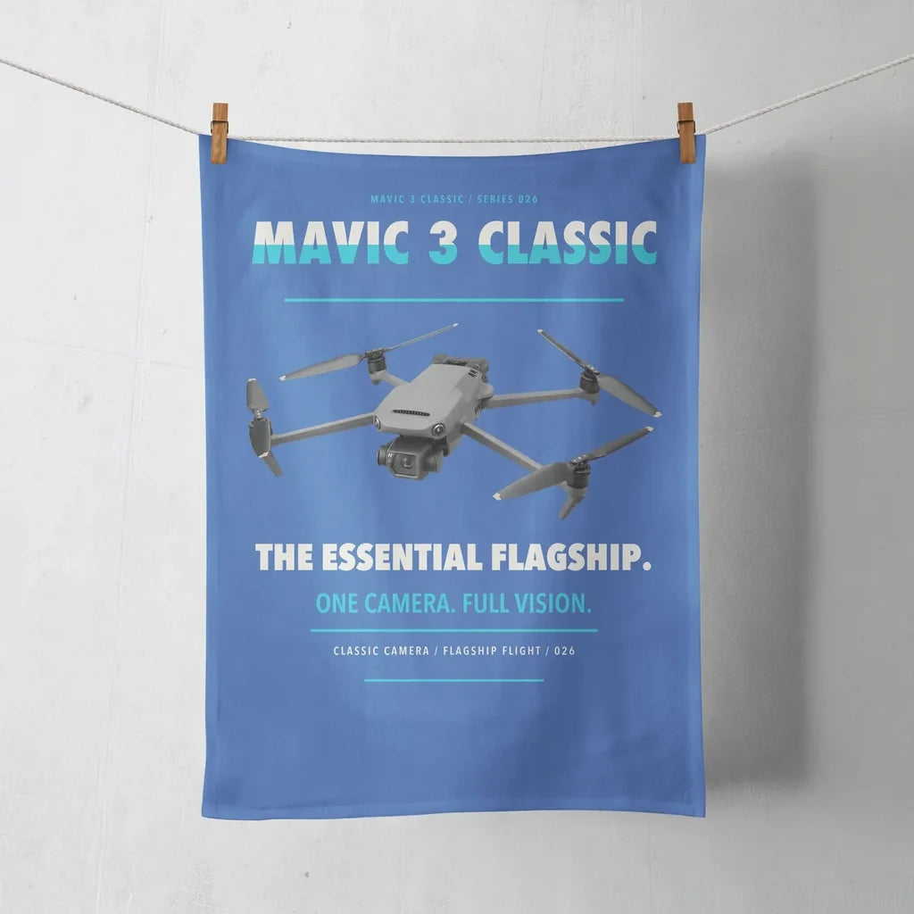 DJI Mavic 3 Classic design on blue towel