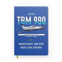 Thumbnail for Daher TBM 980 design on blue notebook