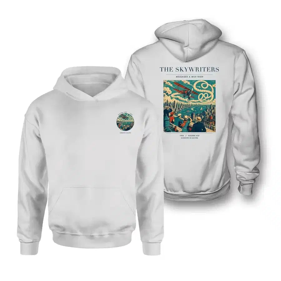 VINTAGE G4036 - The Skywriters - Double-Side Hoodie design on white double side