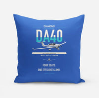 Thumbnail for Diamond DA40 design on blue pillow