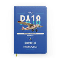 Thumbnail for Piper PA-18 Super Cub design on blue notebook