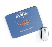 Thumbnail for SUBARU Bell 412EPX design on blue rectangle mouse pad