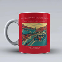 Thumbnail for VINTAGE G4493 - The Observation Car Rival - Ceramic Mug design on red