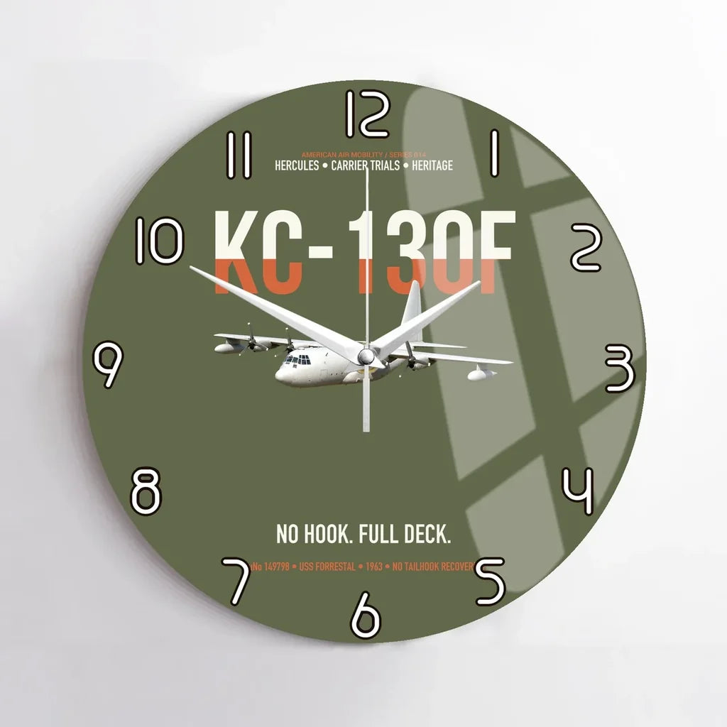 KC-130F BuNo 149798 design on green army no frame wall clock