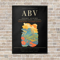 Thumbnail for Nnamdi Azikiwe International Airport ABV - Canvas Framed - Black