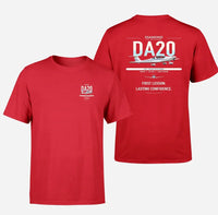 Thumbnail for Diamond DA20 design on red t-shirt, double-side print