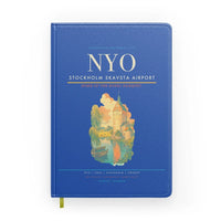 Thumbnail for Stockholm Skavsta Airport (NYO) design on blue notebook