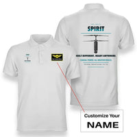 Thumbnail for Ascent AeroSystems Spirit design on white polo with custom name badge