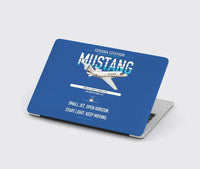 Thumbnail for Cessna Citation Mustang design on blue MacBook case