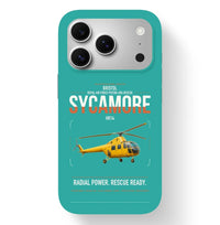 Thumbnail for Bristol Sycamore HR14 design on turquoise magsafe iphone case, for iPhone 17 Pro