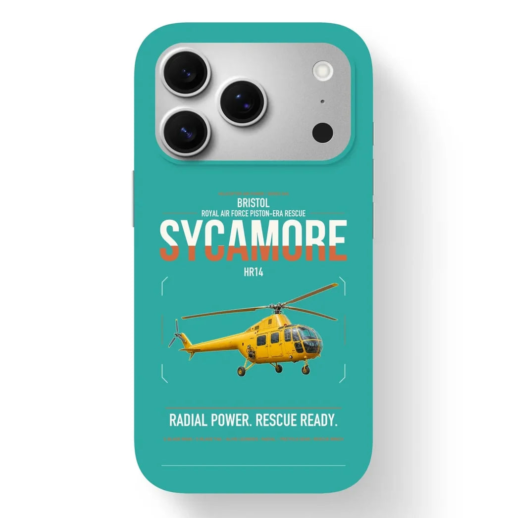 Bristol Sycamore HR14 design on turquoise magsafe iphone case, for iPhone 17 Pro