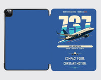 Thumbnail for Boeing 737-700 NG design on blue ipad tablet case