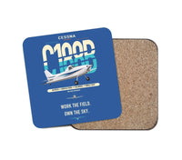 Thumbnail for Cessna A188B AgTruck design on blue 1 piece coaster