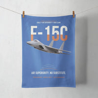 Thumbnail for F-15C Eagle Air Superiority No Substitute design on blue towel