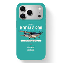 Thumbnail for Daher Kodiak 900 design on turquoise magsafe iphone case, for iPhone 17 Pro