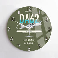 Thumbnail for Diamond DA62 design on green army no frame wall clock