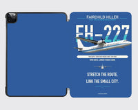 Thumbnail for Fairchild Hiller FH-227B design on blue ipad tablet case