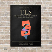 Thumbnail for Toulouse-Blagnac Airport TLS - Canvas Framed - Black