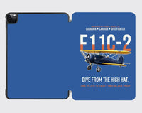 Thumbnail for F11C-2 Goshawk Dive from the High Hat design on blue ipad tablet case