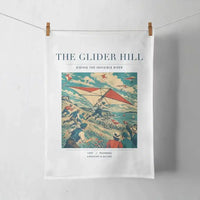 Thumbnail for VINTAGE G4013 - The Glider Hill - Designed Towels design on white