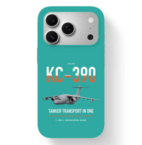 Thumbnail for Embraer KC-390 Millennium design on turquoise magsafe iphone case, for iPhone 17 Pro