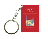 Thumbnail for Hercilio Luz International Airport (FLN) design on red key chain