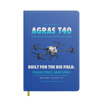 Thumbnail for DJI Agras T40 design on blue notebook