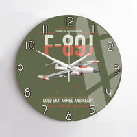 Thumbnail for F-89J Scorpion design on green army no frame wall clock