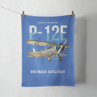 Thumbnail for Boeing P-12E design on blue towel