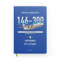 Thumbnail for BAe 146-300 design on blue notebook