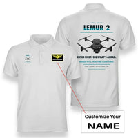 Thumbnail for BRINC LEMUR 2 design on white polo with custom name badge