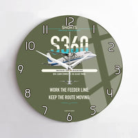 Thumbnail for Shorts 360-300 design on green army no frame wall clock