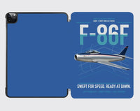 Thumbnail for F-86F Sabre design on blue ipad tablet case