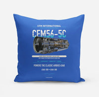 Thumbnail for CFM56-5C design on blue pillow
