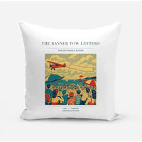 Thumbnail for VINTAGE G4472 - The Banner Tow Letters - Designed Pillows design on white