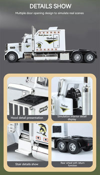 Thumbnail for 1:24 Peterbilt 389 Tractor Trailer Toy Truck - view 15