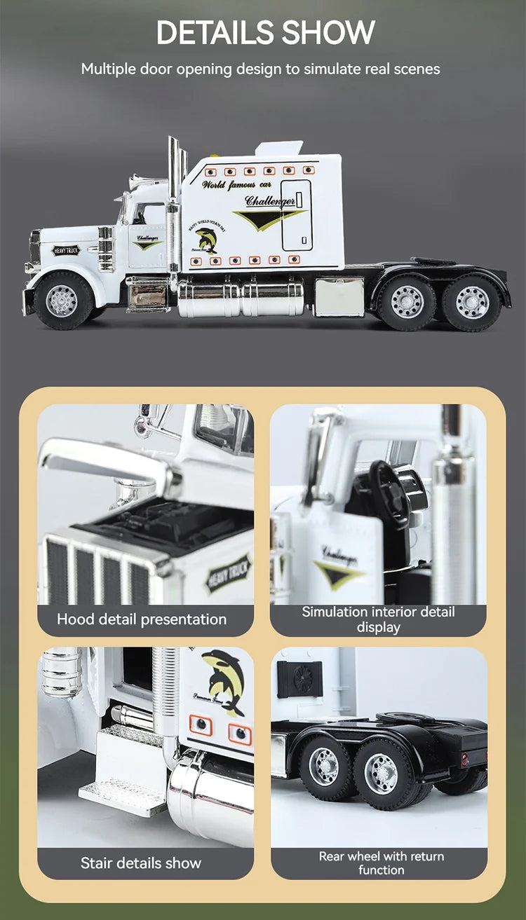 1:24 Peterbilt 389 Tractor Trailer Toy Truck - view 15
